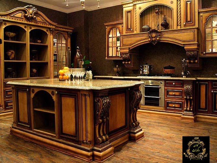 طراحی کابینت آشپزخانه سنتی ایرانی